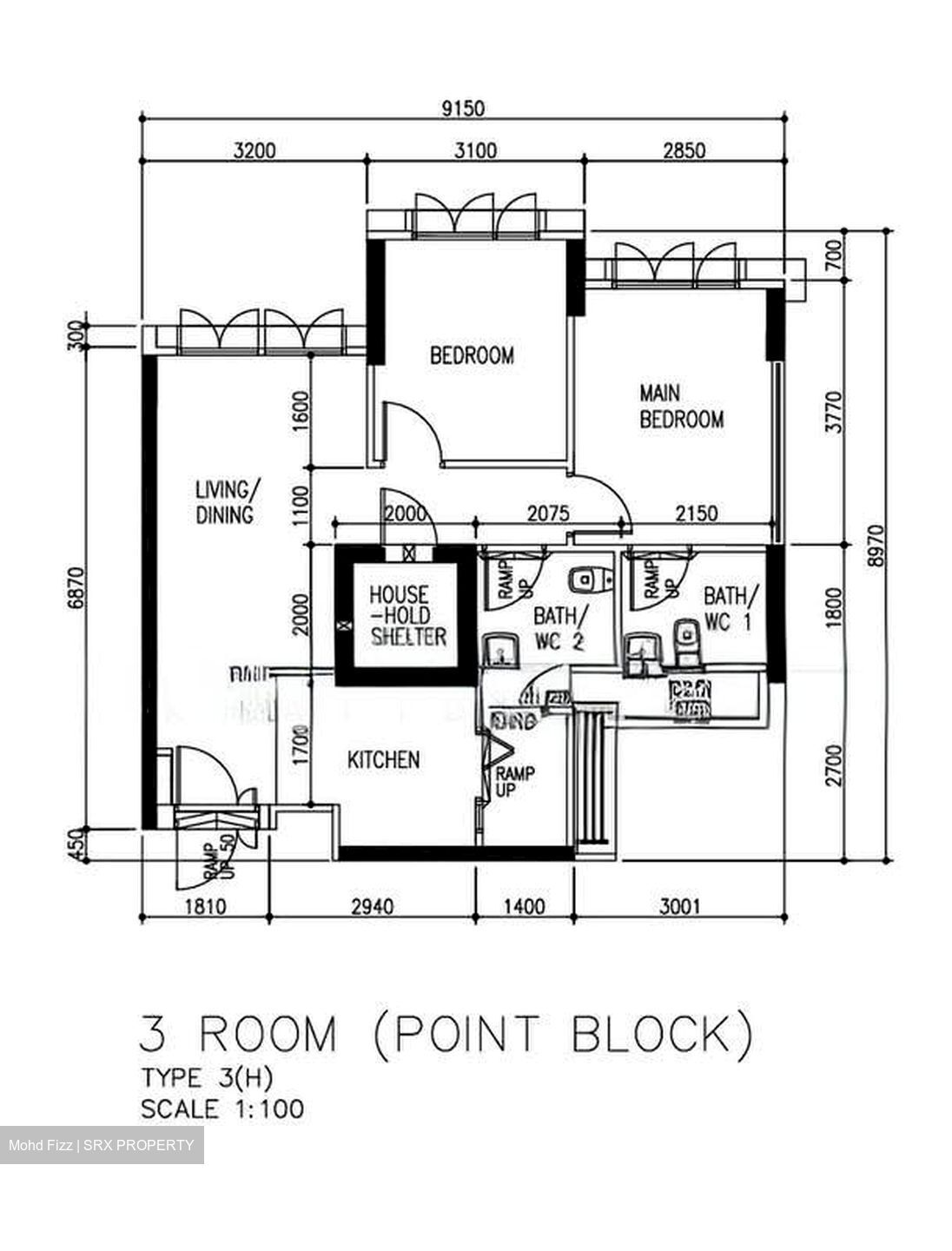 Blk 673B Waterway Banks (Punggol), HDB 3 Rooms #576696841